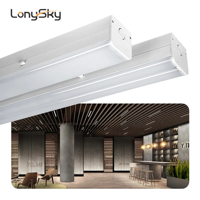 Alüminyum süpermarket askıya modern aydınlatma Luz lineal LED lineer ışıklar mağaza