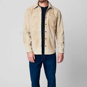 Ropa de color sólido, camisas de cuero para hombres, venta directa de fábrica, camisas de cuero para hombres para adultos - Product Image 4