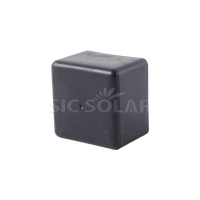 Tapa Protectora para Riel PV, Tapa de Extremo de Plástico PE para Perfil PV, Tapas de Extremo para Riel