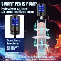 Pompes à succion intelligentes pour pénis de 8 tailles, Godemichés d'entraînement pour l'agrandissement du pénis, Godemichés à ventouse, Godemichés de masturbation, Manchons en silicone, Extenseurs