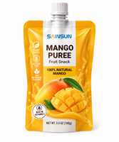Pochettes à bec verseur personnalisées pour jus de mangue, confitures et jus de fruits ; sachets alimentaires autoportants personnalisés en plastique pour l'emballage alimentaire