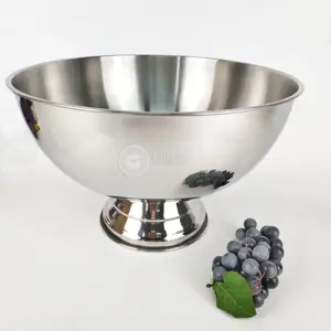 IKITCHEN Commercio All'ingrosso attrezzo della barra di vino birra champagne di raffreddamento in metallo in acciaio inox secchiello per il ghiaccio di grandi dimensioni 14L