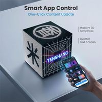 Letreros LED en Forma de Cubo Mágico para Interiores/Exteriores, Pantalla LED Creativa para Exhibición, Pantalla LED en Forma de Cubo para Publicidad de Logotipos en Tiendas Minoristas