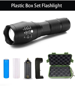 Lampe torche LED XML-T6 zoomable 1000 lumens, indice de protection IP54, fonctions haute/moyenne/basse/stroboscope/SOS, corps en alliage d'aluminium, alimentée par batterie - Product Image 2