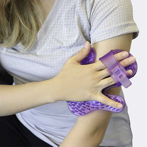 Ручной массажер для снятия боли в мышцах спины, шеи, суставов, стоп, плеч, ног, в форме ладони, массажная перчатка-роллер с шариком, материал ПВХ - Product Image 2