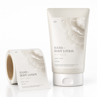 Étiquettes autocollantes personnalisées imperméables et résistantes à l'huile en BOPP PET, étiquettes privées pour crème pour les mains, lotion pour le corps, emballage cosmétique