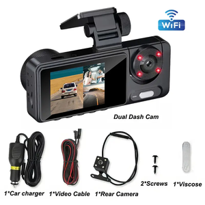 Beste Verkoop Drievoudige Lens Hd Wifi Dashcam Met <span class=keywords><strong>360</strong></span> Nachtzicht Ips Scherm 1 Jaar Garantie Multifunctionele Rijrecorder - Product Image 2