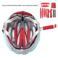 Kit de rembourrage de casque 27 pièces, jeu de coussinets en mousse universels de remplacement de vélo pour casques de vélo moto