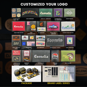 قبعات سناب باك عالية الجودة بالجملة بـ 6 ألواح وحافة مسطحة للهيب هوب مع تطريز ثلاثي الأبعاد مخصص للشعار وقبعات سناب باك من الأكريليك - Product Image 2