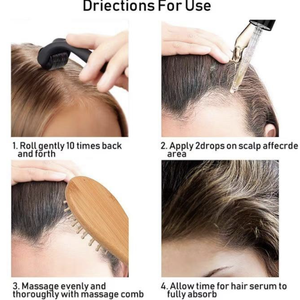 น้ำมันสมุนไพรธรรมชาติ Polygonum multiforum ผมร่วงป้องกันผมร่วงสร้างความแข็งแรงให้กับหนังศีรษะสำหรับผู้หญิงผู้ชาย - Product Image 2