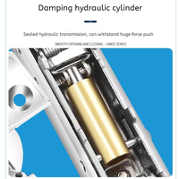 Armoire de salle de bain moderne en acier inoxydable avec charnières, charnières à fermeture amortie de 35 mm de diamètre, charnières fixes amovibles, hôpital, salon