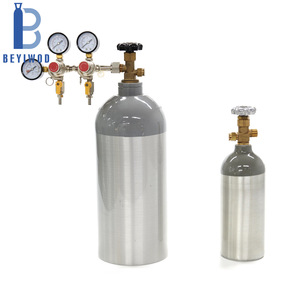 Cilindro de Gas <span class=keywords><strong>CO2</strong></span> de Aluminio Aprobado por DOT, Venta Caliente en el Mercado Estadounidense, Válvula CGA320 de Alta Presión, 5 kg/2 kg/10 kg - Product Image 1
