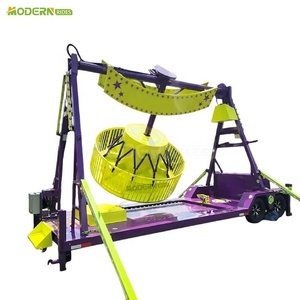 Manèges mobiles de fête foraine, mini-frisbees 6 places, manèges amusants pour événements de carnaval - Product Image 1