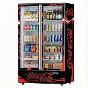 상업용 냉장 직립 음료 냉동고 디스플레이 음료 콜라 쿨러 냉장고 쇼케이스 유리문 - Product Image 2