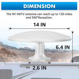 <span class=keywords><strong>Antenne</strong></span> TV numérique intelligente pour camping-car 4K, <span class=keywords><strong>antenne</strong></span> extérieure avec <span class=keywords><strong>amplificateur</strong></span>, étanche, réception omnidirectionnelle pour camping-car, <span class=keywords><strong>caravane</strong></span>, fourgon aménagé - Product Image 6