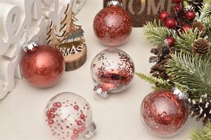 Vente flash : Boules <span class=keywords><strong>de</strong></span> Noël transparentes en PET <span class=keywords><strong>de</strong></span> 6 cm <span class=keywords><strong>et</strong></span> décorations pour arbre <span class=keywords><strong>de</strong></span> Noël, fournitures <span class=keywords><strong>de</strong></span> décoration pour fêtes <span class=keywords><strong>et</strong></span> festivals avec <span class=keywords><strong>photo</strong></span> personnalisée - Product Image 4