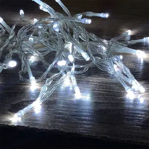 Açık kare Park 10m saçağı şelale dize işıklar noel romantik Gypsophila peri çelenk pırıltı lamba 100 leds