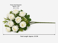 YM Meilleures ventes : Bouquet de 10 roses artificielles réalistes en soie pour bouquet de mariée et décoration de fête - Fournisseur