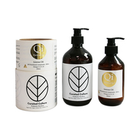 Étiquettes personnalisées en feuille d'or en relief pour bouteilles d'emballage étanche de luxe avec logo par impression en rouleau autocollants pour aliment cosmétique