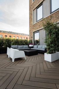 Tarima de WPC para Exteriores Resistente al Agua, con Vigas de Acero, Revestimiento de Madera y Plástico Compuesto, Tablero de Madera y Plástico Compuesto - Product Image 5