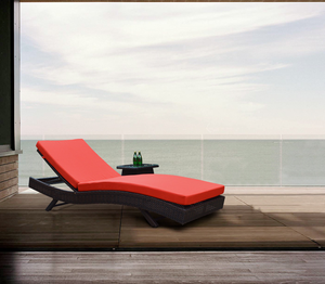 كرسي استلقاء فردي عصري من الروطان، أثاث خارجي للمسبح، كرسي شرفة بالجملة مناسب للباحات والشرفات - Product Image 2