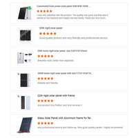 Kit de Panel Solar de 10W 12V al por Mayor con Controlador y Cables Personalizados para Proyectos de Sistemas de Seguridad, Solución OEM para Ingeniería