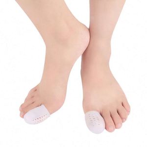 Grand <span class=keywords><strong>orteil</strong></span> protecteur respirant Gel Toe Cap <span class=keywords><strong>Silicone</strong></span> Toe Cover manches avec trous offre un soulagement des ongles manquants ou incarnés - Product Image 5