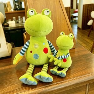 Peluche di Rana Verde Pregiato Personalizzato all'Ingrosso, Morbido e Originale, con Gambe Lunghe, Creativo, Seduto - Product Image 6