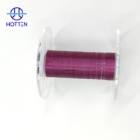 Fil d'aluminium plaqué de cuivre émaillé de haute qualité 1PX38AWG paire fil de cuivre émaillé toronné