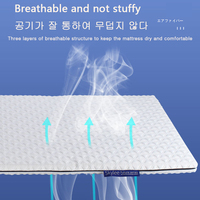 Skylee Fabricant Vente en gros 4D POE Matelas portable 3 pliants en polymère respirant anti-bactéries