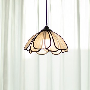 Cream Colored Petal Pendant <b>Light</b> E27 Led Single Head Round <b>Chandelier</b> For Home Dining Living Bedroom Study Nordic Minimalist - Product Image 4