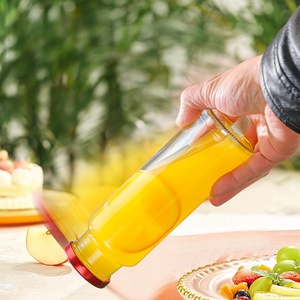 Bouteilles en verre pour jus, boissons, lait, miel, à large ouverture, <span class=keywords><strong>moins</strong></span> chères, 235 ml, 350 ml, 500 ml, avec couvercles en métal - Product Image 2