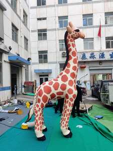 Décoration <span class=keywords><strong>de</strong></span> divertissement : Sculpture animale gonflable géante personnalisée en forme <span class=keywords><strong>de</strong></span> <span class=keywords><strong>girafe</strong></span> pour exposition - Product Image 2
