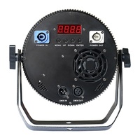 Projecteur PAR plat en alliage d'aluminium silencieux DMX512 18x18W RGBWA UV 6-en-1 LED, éclairage de scène professionnel pour clubs, fêtes et concerts