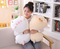 Animal de dibujos animados dulce dinosaurio cerdo gato oso muñeca suave bebé almohada Panda hámster elefante ciervo Peluche de juguete