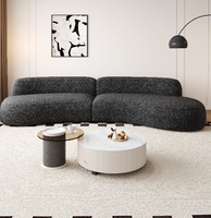 Canapé nuage moderne sans cadre, meuble sectionnel en mousse compressée pour salon, appartement ou école, matériau en bois