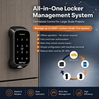 Serrure électronique intelligente sans clé Kemuu en alliage d'aluminium, système de verrouillage de porte de casier RFID NFC Cloud pour hôtel, école, salle de sport