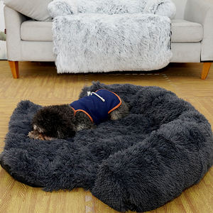 Manta de felpa suave y cálida para perro, manta lavable gris y rosa, Cama grande, venta al por mayor - Product Image 3