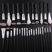 Ensemble complet de 30 pinceaux de maquillage pour le visage, les yeux, les lèvres, les sourcils, le fond de teint, le blush et le contour