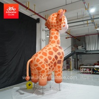 Publicidad personalizada inflable jirafa inflables dibujos animados