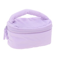 Nouvelle mode de trousse de maquillage de luxe de marque pour femmes trousse de toilette de voyage trousse à cosmétiques personnalisée rembourrée et moelleuse