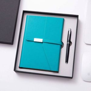 Ensemble cadeau de papeterie promotionnelle personnalisée, carnet de luxe, ensemble cadeau de bureau, carnet en cuir, planificateur, impression avec boîte et stylo - Product Image 4