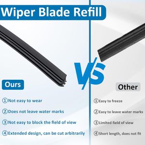 Nuovo Stile Spazzole Tergicristallo in Gomma Naturale all'Ingrosso da Xiamen per Auto <span class=keywords><strong>Juke</strong></span> K5/Sorento, Compatibilità Universale OEM, 10 Pezzi - Product Image 4