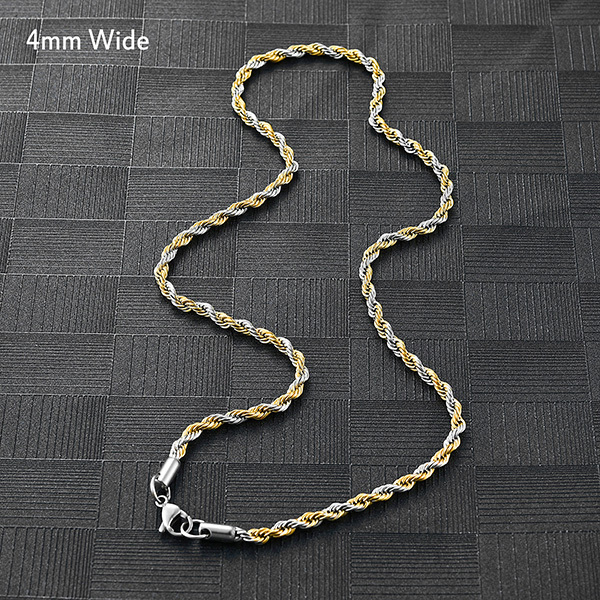 4mm Wide SilverGold