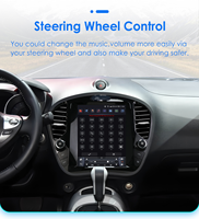 CARUPEZ 9.7 inci Android Auto GPS DSP Stereo Mobil untuk Juke 2011-2018 & Infiniti ESQ 2014-2019