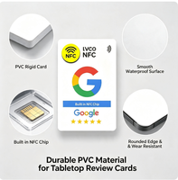 Tarjeta NFC Personalizada de 13.56MHz, Compatible con NTAG213, Tarjeta Inteligente de PVC con Logotipo, OEM, ODM, Venta al Por Mayor para Membresía y Reseñas de Google