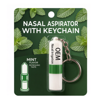 Huile rafraîchissante à inhalation nasale à base d'extraits naturels pour vous aider à vous concentrer au volant et à prévenir la somnolence – Bâton dilatateur nasal à la menthe