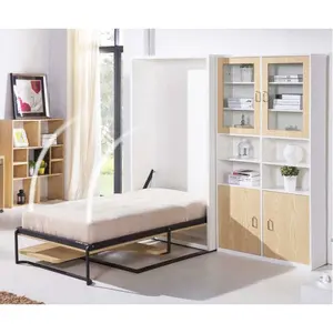 Cama dobrável de parede, cama murphy com mesa