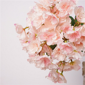 I883 fleurs de cerisier artificielles salon décoration de la maison mariage hôtel fenêtre décoration photographie accessoires - Product Image 3