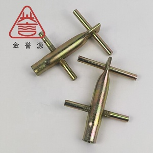 Vis de béton filetée M12 en acier au carbone, <span class=keywords><strong>ancrage</strong></span> à anneau de levage, barre transversale plaquée zinc brillant - Product Image 2